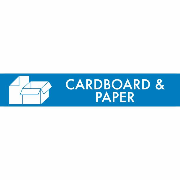 Piktogram Cardboard & paper 16x3 cm Magnetisk Blå